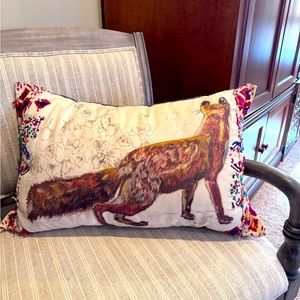 Anthropologie Fox Pillow- Price Firm